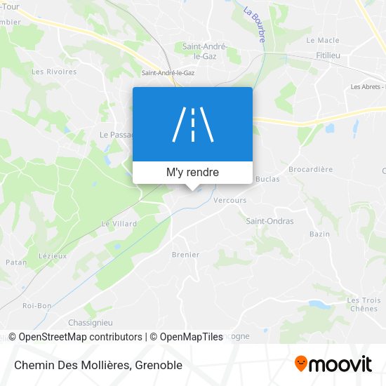 Chemin Des Mollières plan