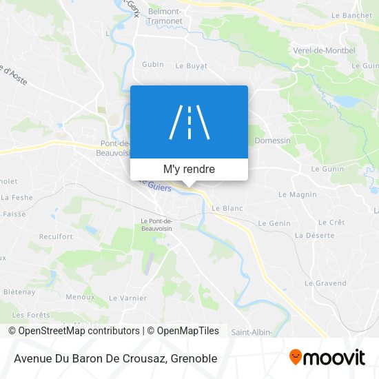 Avenue Du Baron De Crousaz plan