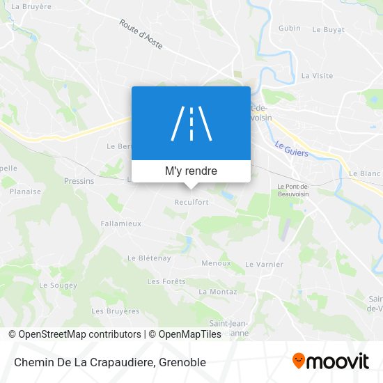 Chemin De La Crapaudiere plan