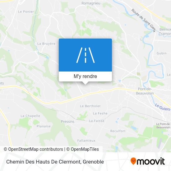 Chemin Des Hauts De Clermont plan
