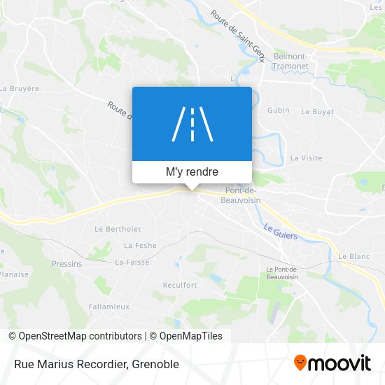 Rue Marius Recordier plan