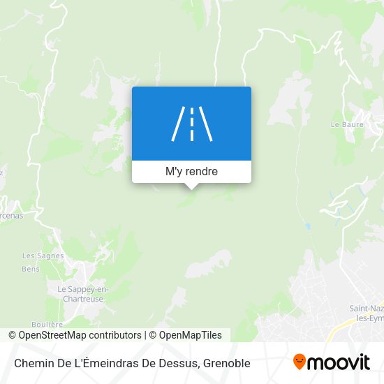 Chemin De L'Émeindras De Dessus plan