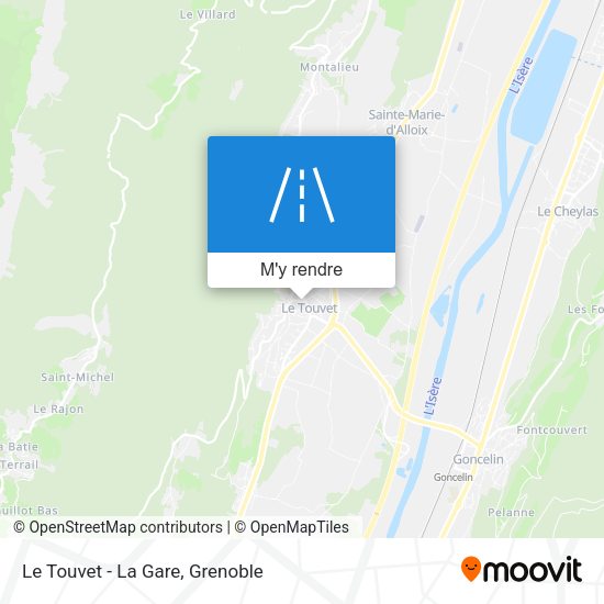Le Touvet - La Gare plan