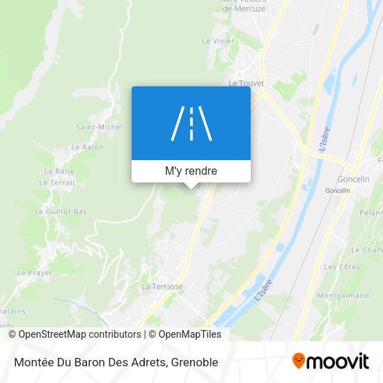 Montée Du Baron Des Adrets plan