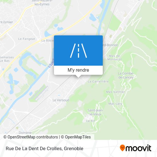 Rue De La Dent De Crolles plan