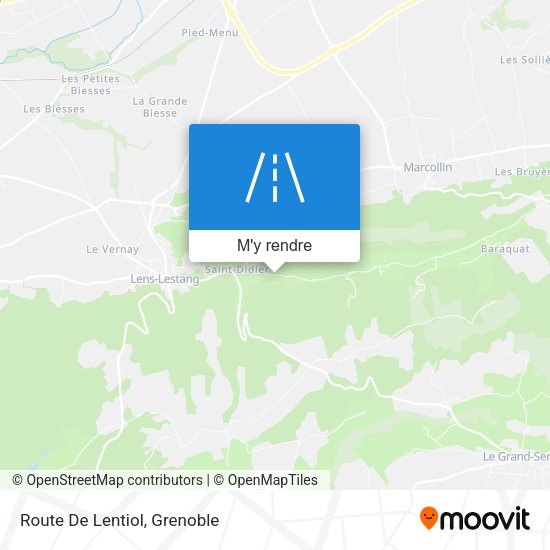 Route De Lentiol plan