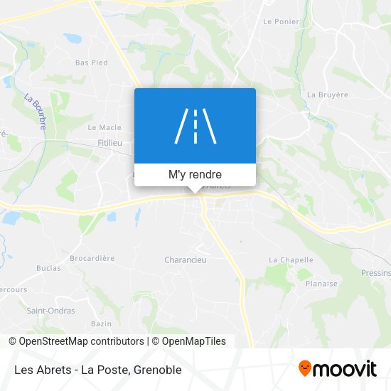 Les Abrets - La Poste plan