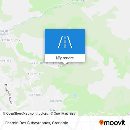 Chemin Des Subeyrannes plan