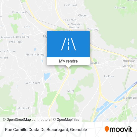 Rue Camille Costa De Beauregard plan