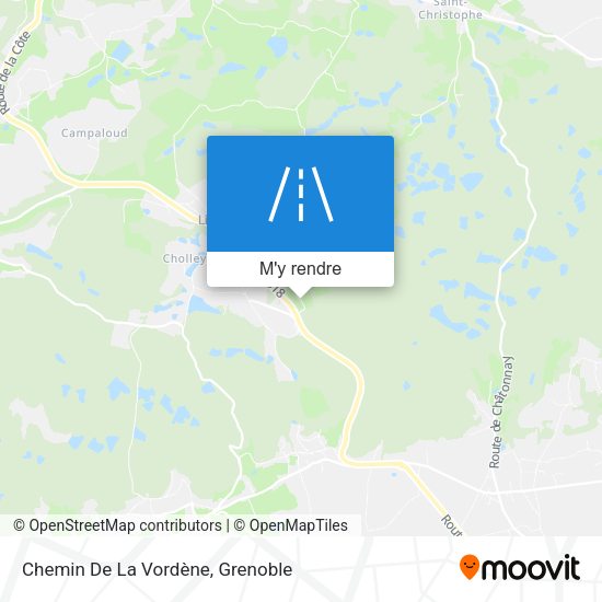 Chemin De La Vordène plan