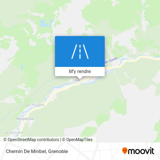 Chemin De Miribel plan