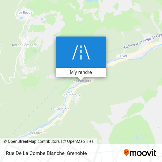 Rue De La Combe Blanche plan