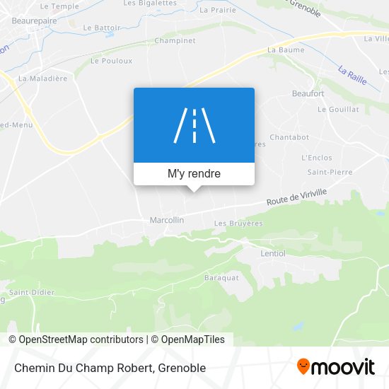 Chemin Du Champ Robert plan