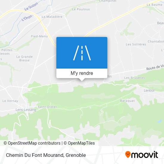 Chemin Du Font Mourand plan