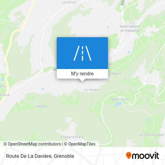 Route De La Davière plan