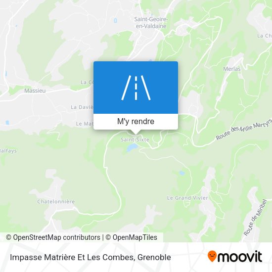 Impasse Matrière Et Les Combes plan