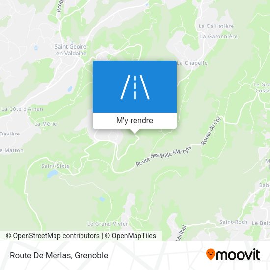 Route De Merlas plan
