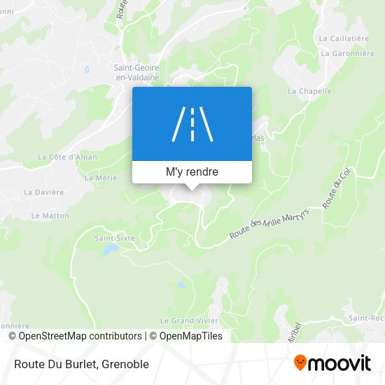 Route Du Burlet plan