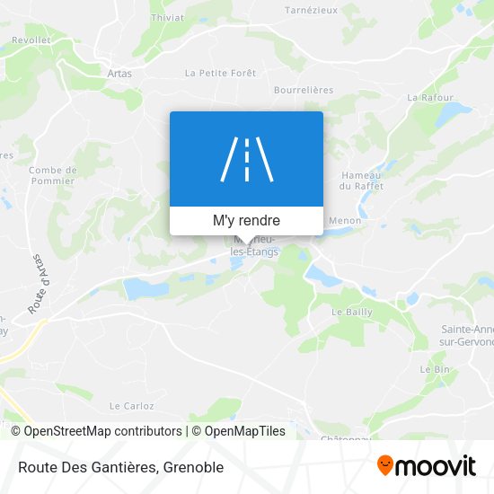 Route Des Gantières plan