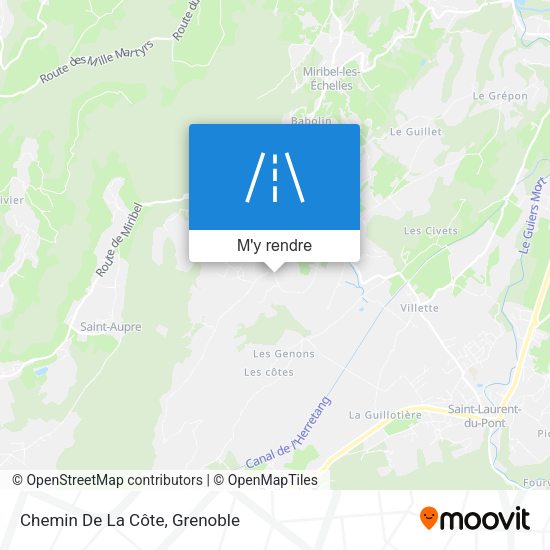 Chemin De La Côte plan