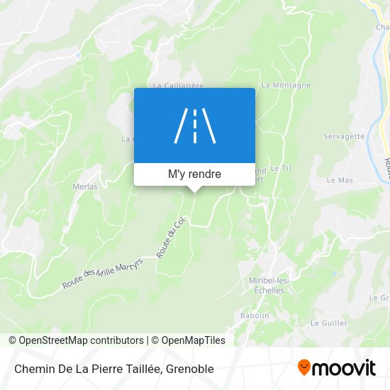 Chemin De La Pierre Taillée plan