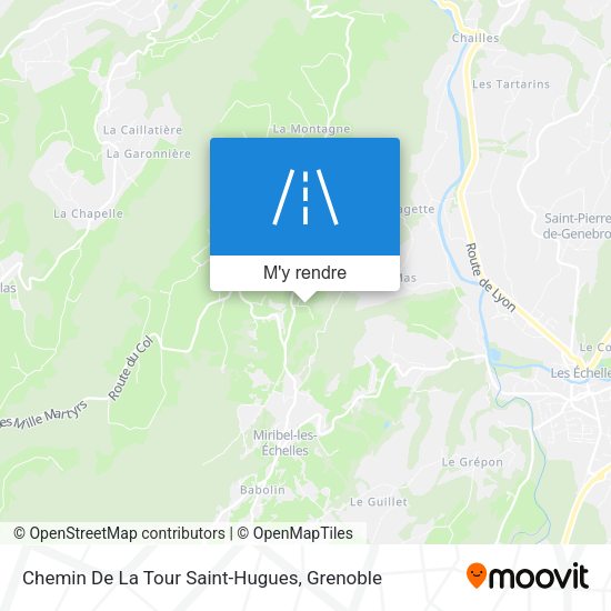 Chemin De La Tour Saint-Hugues plan