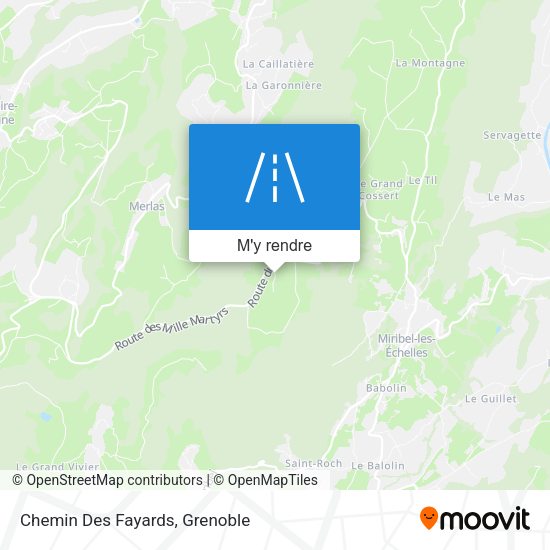 Chemin Des Fayards plan
