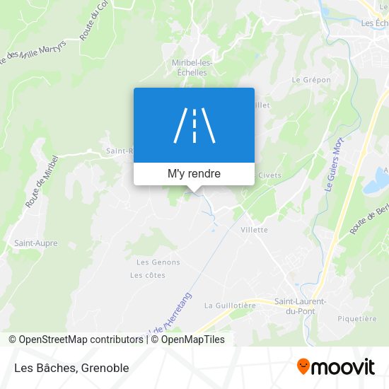 Les Bâches plan
