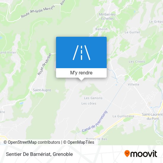 Sentier De Barnériat plan