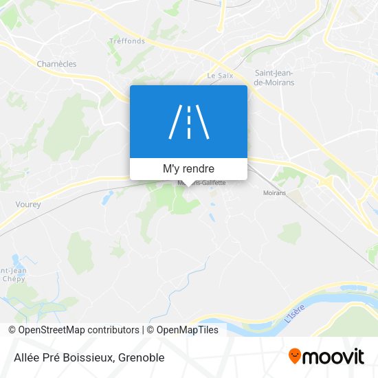 Allée Pré Boissieux plan