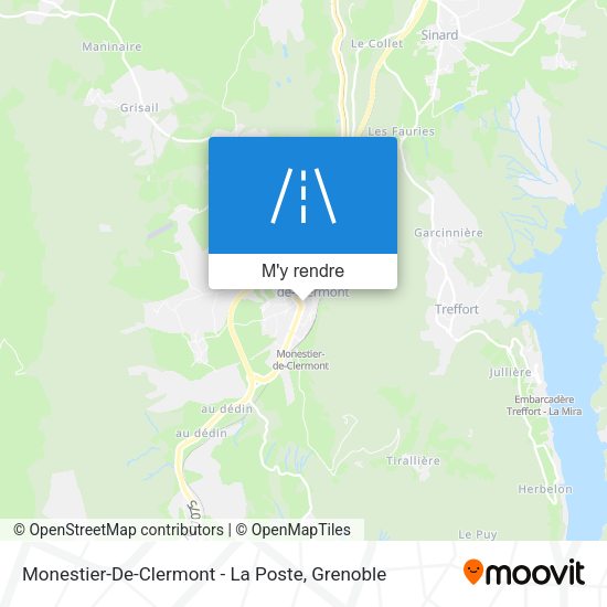 Monestier-De-Clermont - La Poste plan
