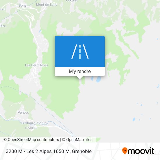 3200 M - Les 2 Alpes 1650 M plan