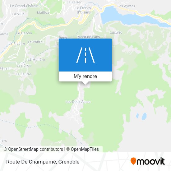 Route De Champamé plan