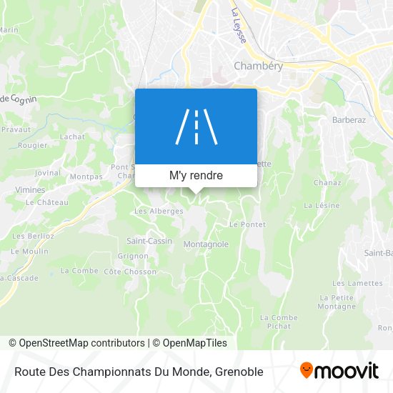Route Des Championnats Du Monde plan