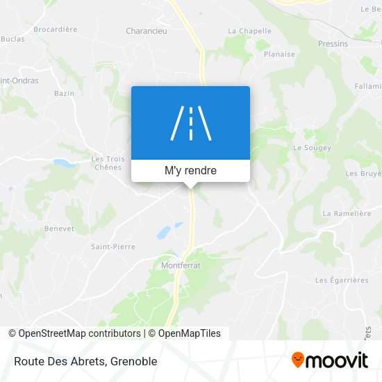 Route Des Abrets plan
