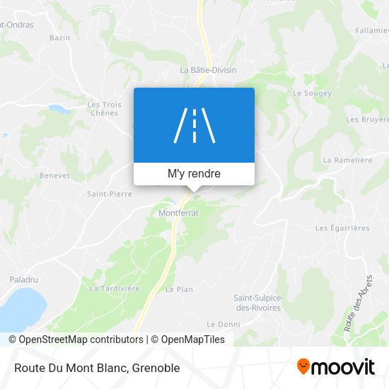 Route Du Mont Blanc plan