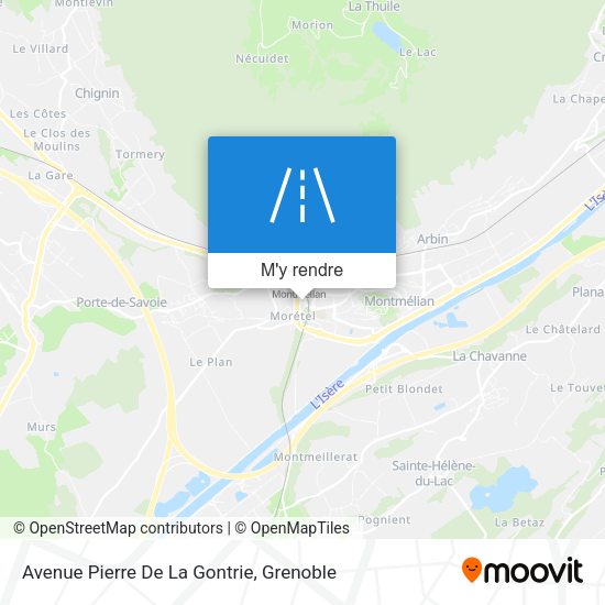 Avenue Pierre De La Gontrie plan