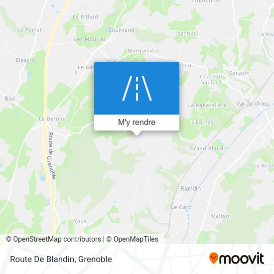 Route De Blandin plan