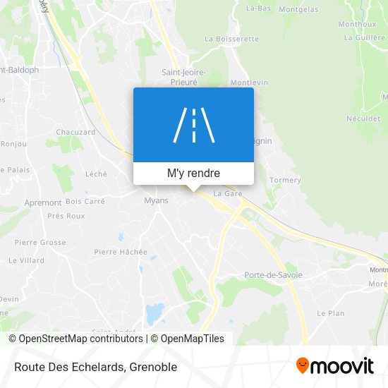 Route Des Echelards plan
