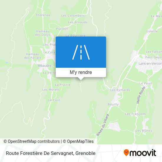 Route Forestière De Servagnet plan