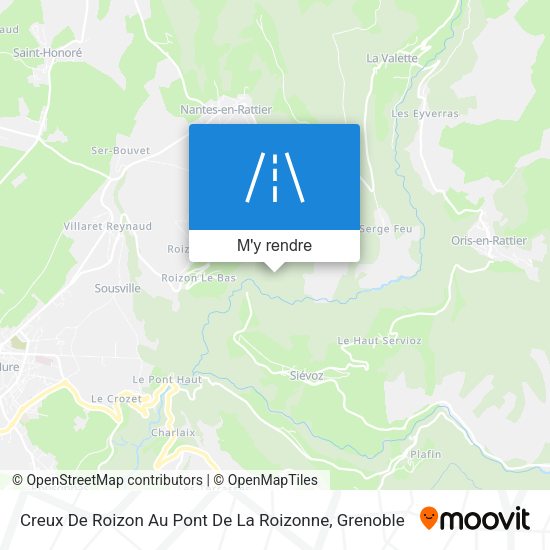 Creux De Roizon Au Pont De La Roizonne plan