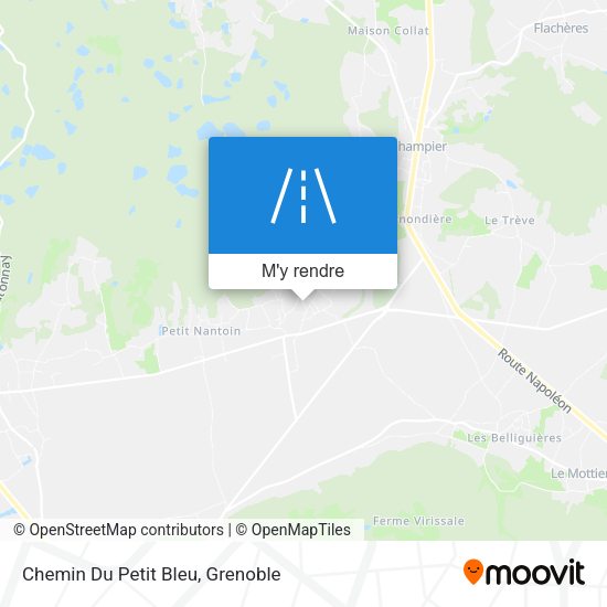 Chemin Du Petit Bleu plan