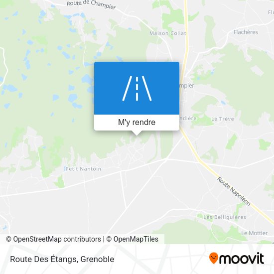 Route Des Étangs plan