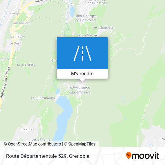Route Départementale 529 plan
