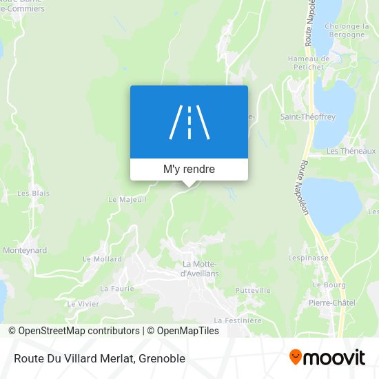 Route Du Villard Merlat plan