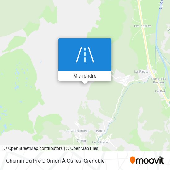 Chemin Du Pré D'Ornon À Oulles plan