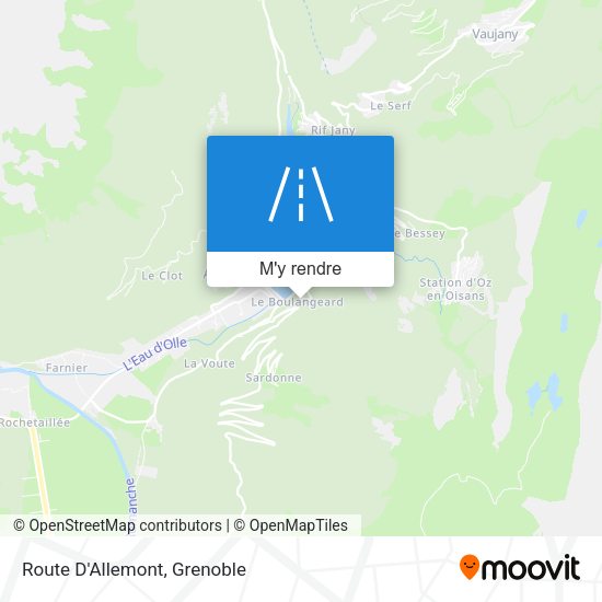 Route D'Allemont plan