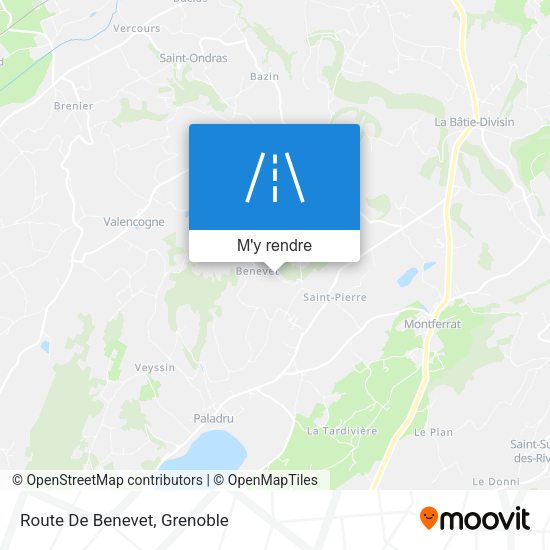 Route De Benevet plan