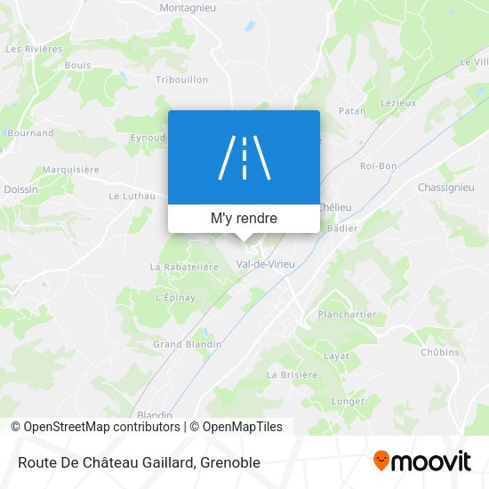 Route De Château Gaillard plan