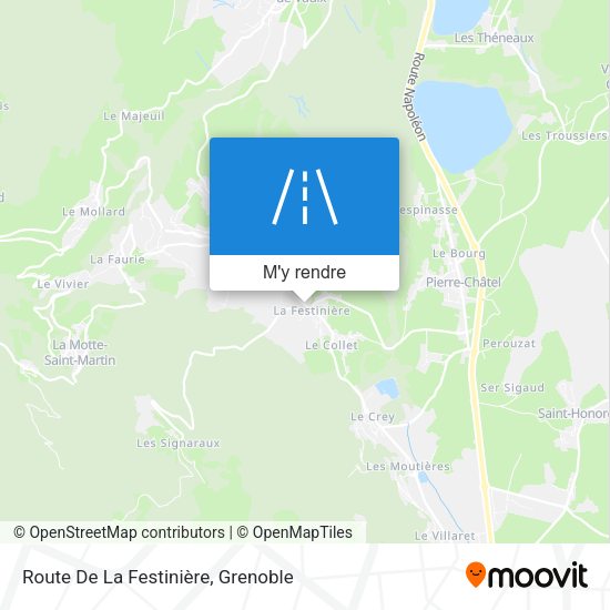 Route De La Festinière plan